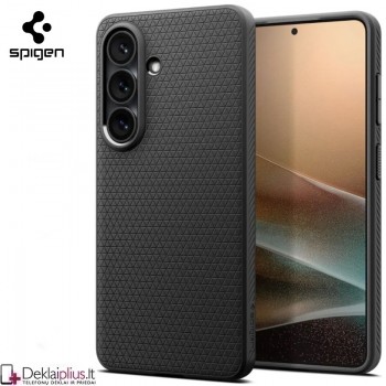 Spigen Liquid Air guminis dėklas - juodas (Samsung Galaxy S26 Plus)